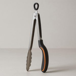 Locking Food Tongs with Ergonomic Handle for Easy Storage and Use
